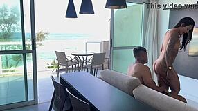 back from beach so horny i exploded squirting on that bandido's thick cock ride