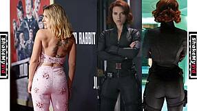 scarlett johansson's black widow curves dare you to jerk off challenge now