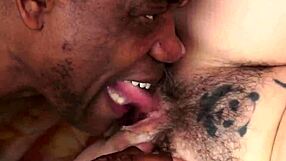 Hey check out this mature lady going down on that huge black cock casually