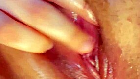 rubbing my wet clit up close in POV solo tease