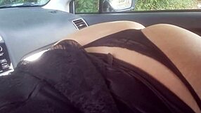Sicko seal interracial car sex with a white whore